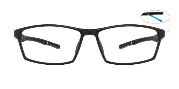 Garrett Rectangle Prescription Glasses - Black