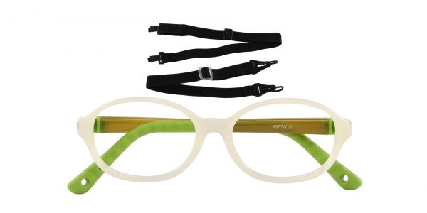 Shipley Oval Prescription Glasses - White