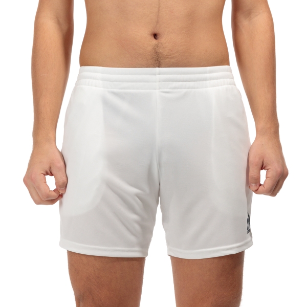 Men's Tennis Shorts Le Coq Sportif Pro Logo 6in Shorts  New Optical White 2410520