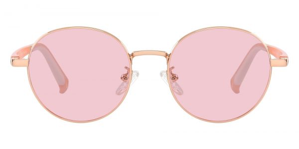 Platte Round Prescription Glasses - Rose Gold