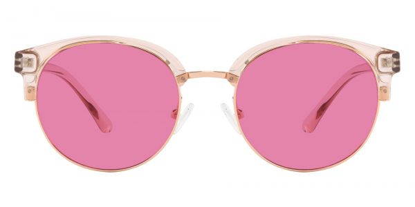 Annalise Browline Prescription Glasses - Rose Gold