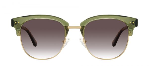 Ophelia Browline Prescription Glasses - Green