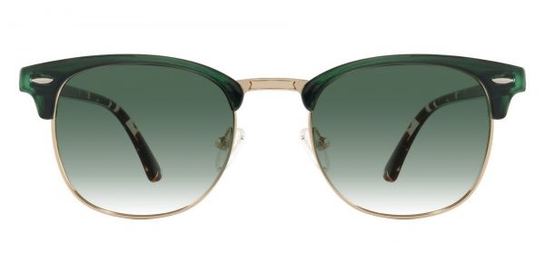 Salvatore Browline Prescription Glasses - Green