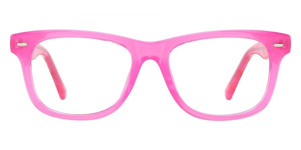 Kids Eureka Square Prescription Glasses - Pink