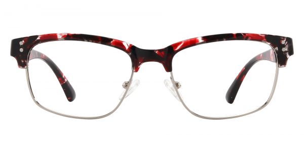 Burnett Browline Prescription Glasses - Red