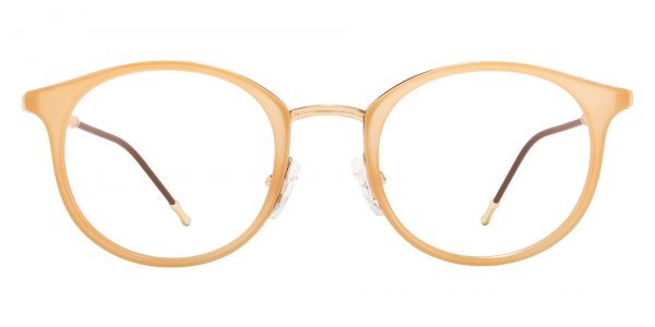 Ellsinore Oval Prescription Glasses - Orange