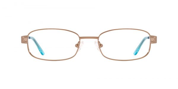 Myra Rectangle Prescription Glasses - Brown