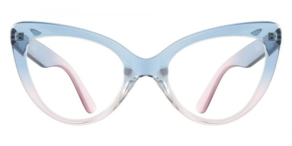 Ayesha Cat Eye Prescription Glasses - Blue