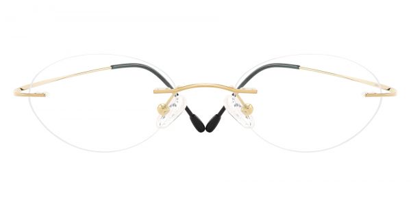 Concordia Rimless Prescription Glasses - Gold