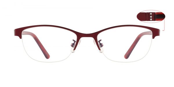 Catrina Oval Prescription Glasses - Red