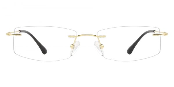 Traverse Rimless Prescription Glasses - Gold