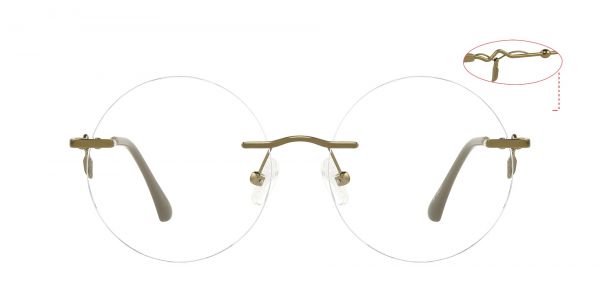 Erianne Rimless Prescription Glasses - Brown