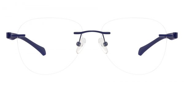 McIntosh Rimless Prescription Glasses - Blue