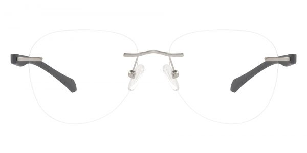 McIntosh Rimless Prescription Glasses - Silver