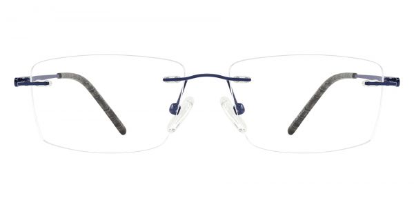 Junction Rimless Prescription Glasses - Blue