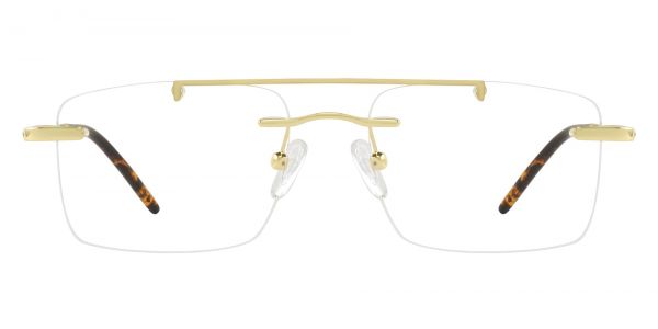 Morrison Rimless Prescription Glasses - Gold