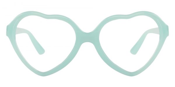 Sweetheart Geometric Prescription Glasses - Green