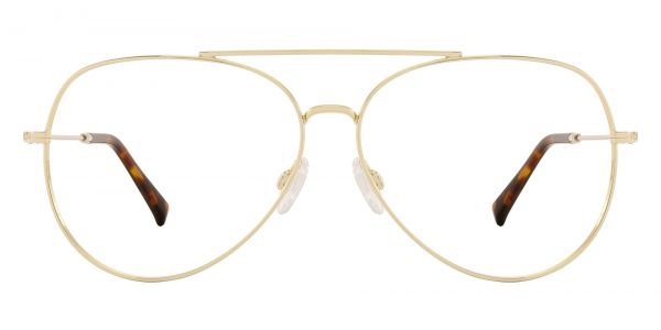 Felton Aviator Prescription Glasses - Gold