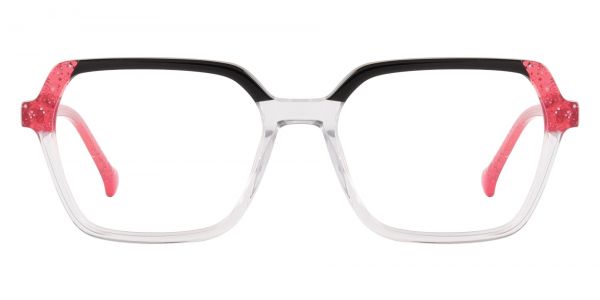 Carrie Geometric Prescription Glasses - Red