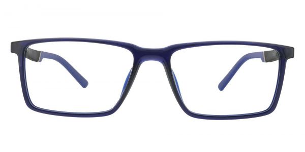 Hawk Rectangle Prescription Glasses - Blue