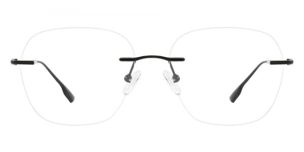 Calpurnia Rimless Prescription Glasses - Black