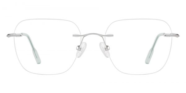 Yulia Rimless Prescription Glasses - Silver