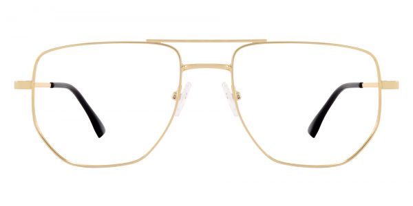 Langley Aviator Prescription Glasses - Gold