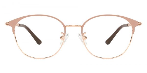 Tavares Browline Prescription Glasses - Rose Gold