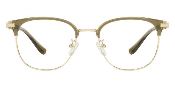 Carmine Browline Prescription Glasses - Green