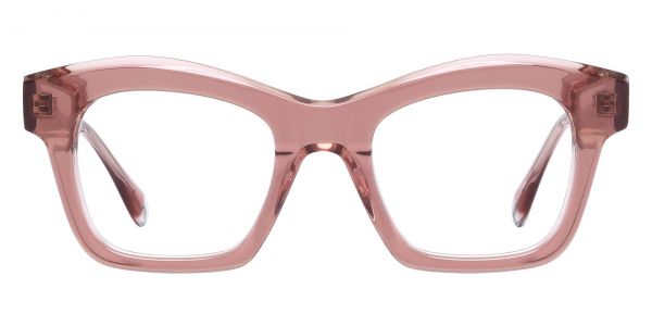 Belle Geometric Prescription Glasses - Pink