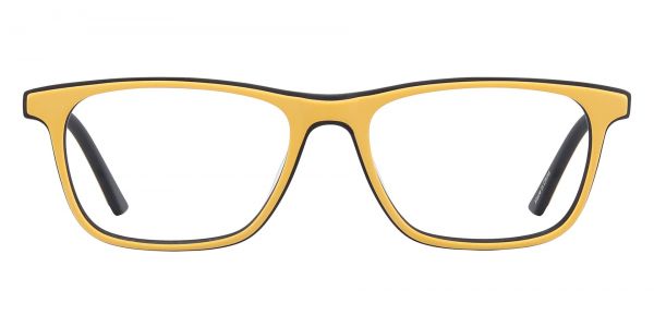 Bali Rectangle Prescription Glasses - Yellow