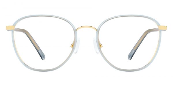 Nelly Round Prescription Glasses - Blue