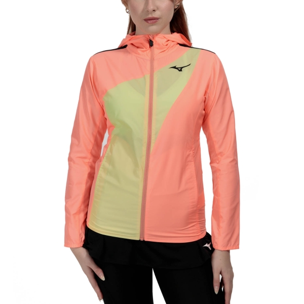 Tennis Women's Jackets Mizuno Release Jacket  Candy Coral/Luminous 62GEA70158