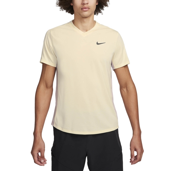 Men's Tennis Shirts Nike Victory TShirt  Coconut Milk/Platinum Violet/Black CV2982113